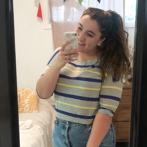 Tops - Striped Crop Top